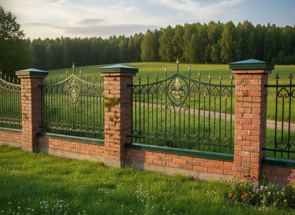 Кованый забор №13