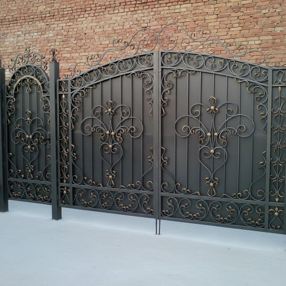 Ворота кованые №214