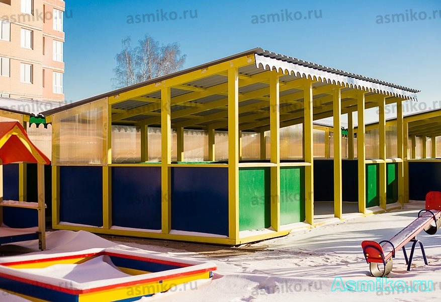 Теневой навес для детской площадки