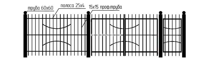 Забор сварной СЗ-17