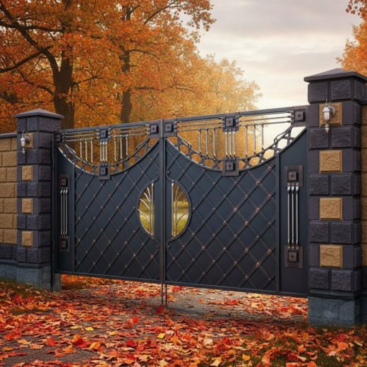 Ворота кованые №145