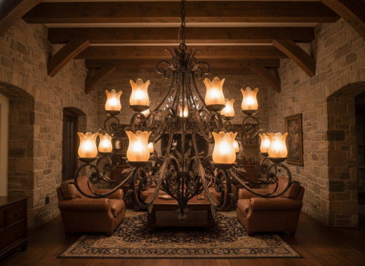 Кованый светильник №13