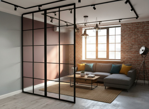 Перегородки в гостинную LOFT стационарная для дома