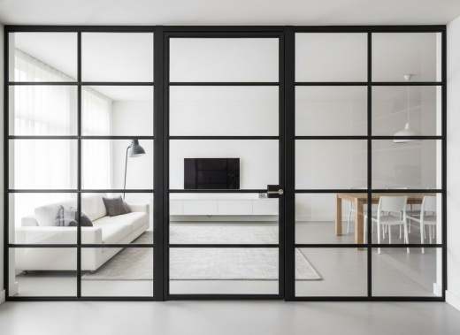 Перегородки с дверью в гостинную LOFT стационарная для дома №10