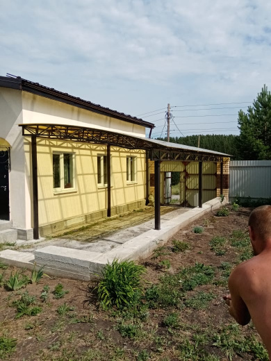 Металлический навес №9